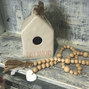 Rae Dunn “Just Hatched” birdhouse